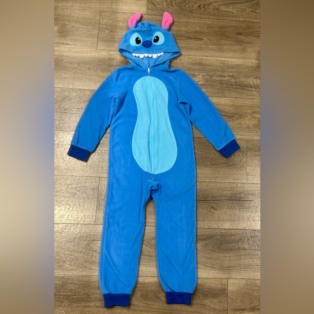 Disney Stitch Footies One Piece Cozy Loungewear